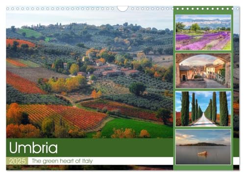 Umbria The green heart of Italy (Wall Calendar 2025 DIN A3 landscape), CALVENDO 12 Month Wall Calendar: Umbria - authentic and unspoiled in the middle of Italy