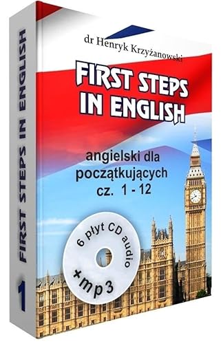 First Steps in English 1+ 6 CD+MP3: Angielski dla początkujących część 1-12 von Level Trading