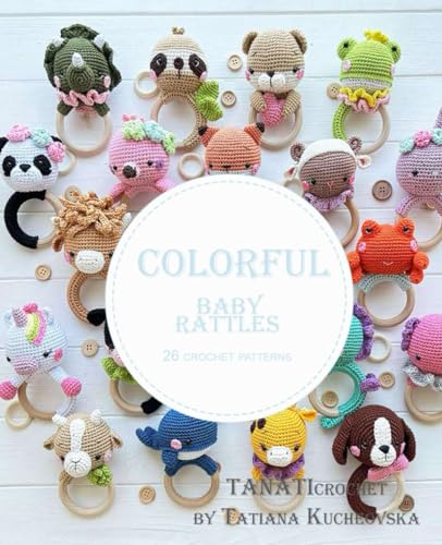 Colorful baby rattles