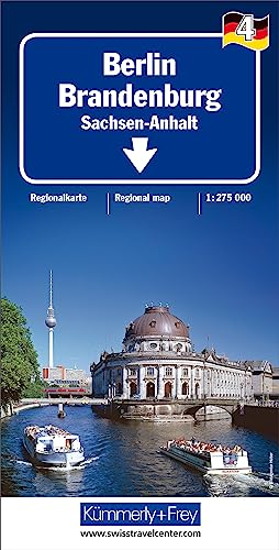 Berlin - Brandenburg 1:275 000 mit touristischen Informationen und Index: Sachsen-Anhalt - Leipzig (Kümmerly+Frey Regionalkarten, Band 4) von Kmmerly und Frey