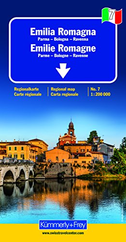 Italien 07. Emilia Romagna de Agostini 1 : 200 000. Straßenkarte