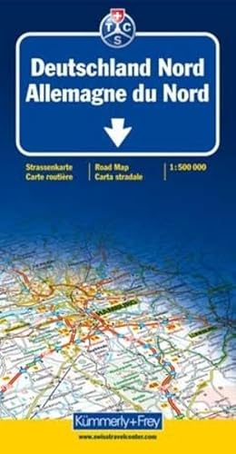 Kümmerly & Frey Karten, Deutschland Nord: Strassenkarte 1:500000 mit Sehenswürdigkeiten und Ortsindex: Northern (International Road Map)