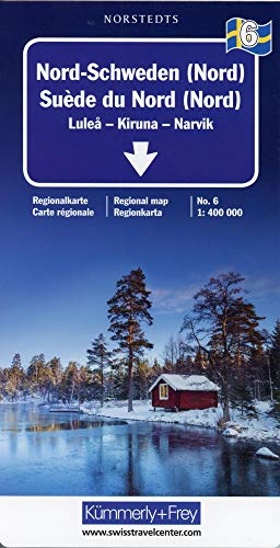 Kümmerly & Frey Karten, Nord-Schweden (Nord): Lulea - Kiruna - Narvik (Kümmerly+Frey Regionalkarten, Band 6)