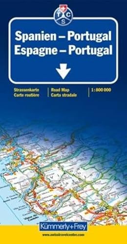 Kümmerly & Frey Karten, Spanien, Portugal: Strassenkarte. Massstab 1:800000 (Kümmerly+Frey Strassenkarten)