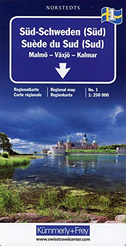 Kümmerly & Frey Karten, Süd-Schweden (Süd): South: Malmö, Växjö, Kalmar (Regional Maps - Schweden)