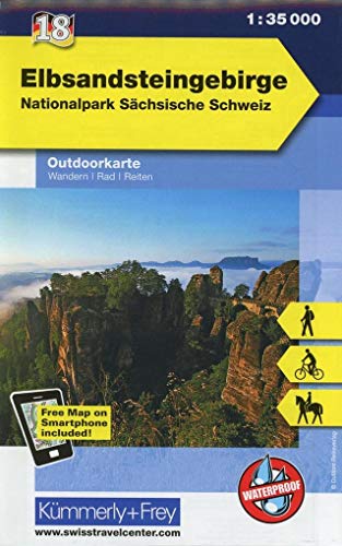 Outdoorkarte 18 Elbsandsteingebirge 1 : 35.000: Wandern, Rad. Sächsische Schweiz: Nr. 18, Outdoorkarte Deutschland, 1:35 000, Mit kostenlosem Download ... Outdoorkarten Deutschland, Band 18)