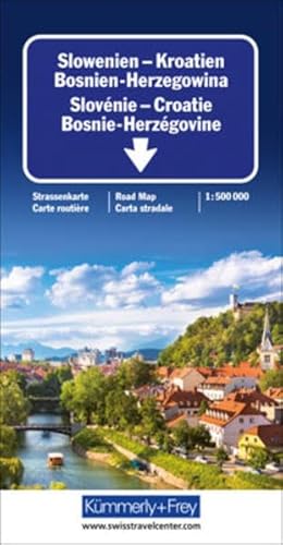 Slowenien/Kroatien/Bosnien-Herzegowina 1 : 500 000. Straßenkarte: Sehenswürdigkeiten, Reiseinformationen, Distanzentabelle, Index (International Road ... Strassenkarte 1:500000 mit Sehenswürdigkeiten