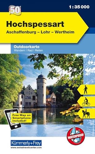 K&F Deutschland Outdoorkarte 50 Hochspessart 1 : 35 000: Aschaffenburg - Lohr - Wertheim: Nr. 50, Outdoorkarte Deutschland, 1:35 000, Mit kostenlosem ... Outdoorkarten Deutschland, Band 50)