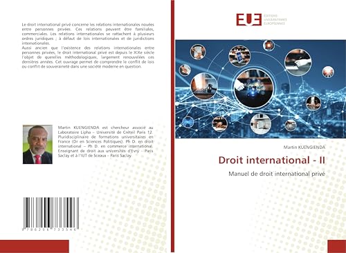 Droit international - II: Manuel de droit international privé von Éditions universitaires européennes