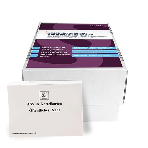 ASSEX Karteikarten Öffentliches Recht - Hessen: Im Frage- und Antwortsystem aufgebaut (Assessor Karteikarten Öffentliches Recht) von Jura-Intensiv Verlag