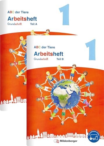 ABC der Tiere 1 Neubearbeitung – Arbeitsheft Grundschrift, Teil A und B (ABC der Tiere 1 - Neubearbeitung 2023) von Mildenberger Verlag GmbH