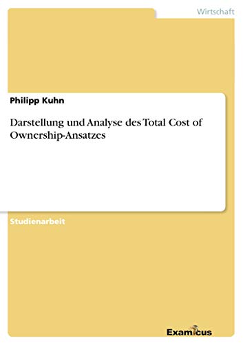 Darstellung und Analyse des Total Cost of Ownership-Ansatzes