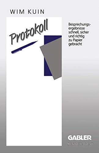 Protokoll (Gabler Sekretariat) von Gabler Verlag