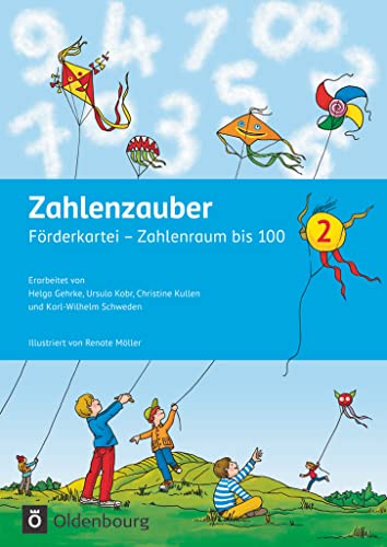 Zahlenzauber - Mathematik für Grundschulen - Förderkarteien zu den Ausgaben E, G, H, M, S und 2016 - 2. Schuljahr: Förderkartei - 320 DIN-A6-Karten, 16 Seiten Lehrermaterialien, mit Lösungen