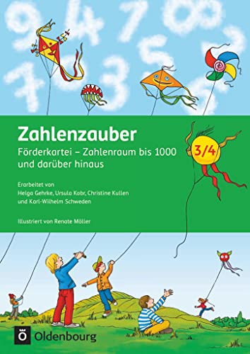 Zahlenzauber - Mathematik für Grundschulen - Förderkarteien zu den Ausgaben E, G, H, M, S und 2016 - 3./4. Schuljahr: Förderkartei - 368 DIN-A6-Karten, 16 Seiten Lehrermaterialien, mit Lösungen
