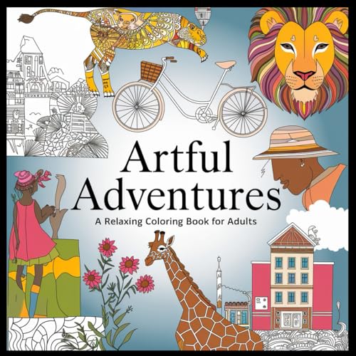 Artful Adventures: A relaxing coloring book for adults von Independently published