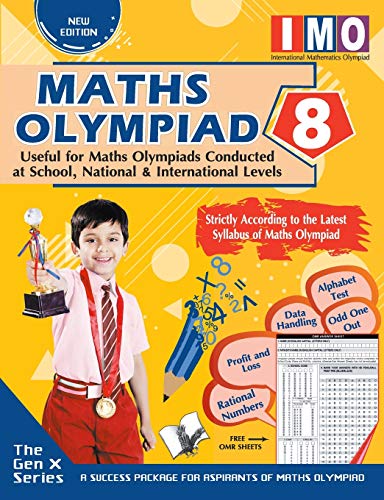 International Maths Olympiad Class 8(With OMR Sheets): Theories with Examples, MCQS & Solutions, Previous Questions, Model Test Papers