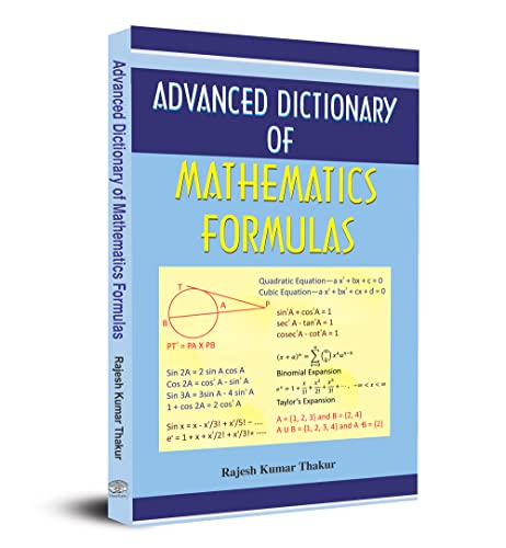 Advanced Dictionary of Mathematics Formulas