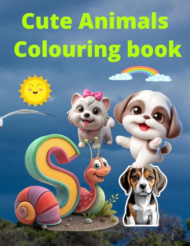 Animals colouring book for kids cute animals von Independently published