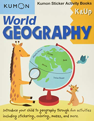 World Geography Sticker Activity Book: K & Up: Kumon Sticker Activity Book (Kumon Sticker Activity Books)