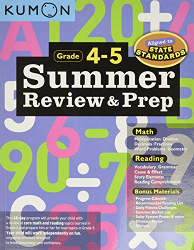 Summer Review & Preparation 4-5 von Kumon Publishing North America