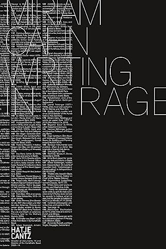Miriam Cahn: WRITING IN RAGE von Hatje Cantz