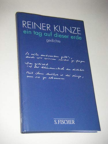 ein tag auf dieser erde: gedichte ein tag auf dieser erde: gedichte