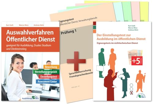 Auswahlverfahren und Einstellungstest Öffentlicher Dienst – alles in einem Paket: Bewerbung, Vorstellungsgespräch, Eignungstest, Assessment Center | Ausbildung & Duales Studium Auswahlverfahren und Einstellungstest Öffentlicher Dienst – alles in einem Paket: Bewerbung, Vorstellungsgespräch, Eignungstest, Assessment Center | Ausbildung & Duales Studium