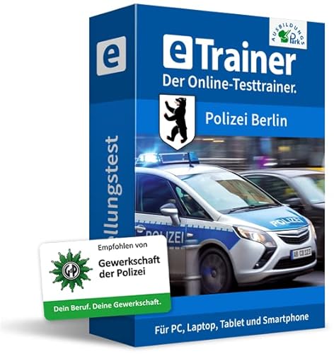 Einstellungstest Polizei Berlin Prüfungspaket | Online-Trainer mit Logik-Buch | Aufgaben mit Antworten und Lösungswegen | Auswahlverfahren erfolgreich bestehen | Deutsch, Wissen, Mathe, Logik …