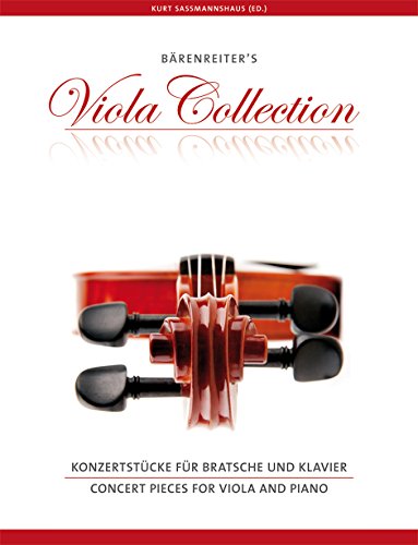 Konzertstücke für Bratsche und Klavier. Reihe Bärenreiter's Viola Collection. Viola-Stimme mit eingelegtem Klavierauszug von BARENREITER