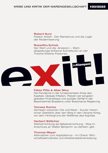 Exit! Krise und Kritik der Warengesellschaft: Jahrgang 20, Heft 20