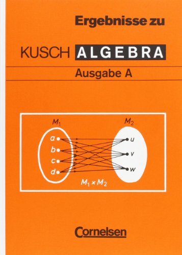 Algebra - Ausgabe A: Ergebnisheft von Cornelsen Verlag