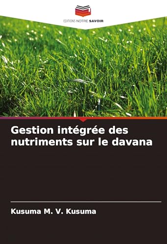 Gestion intégrée des nutriments sur le davana von VDM Verlag