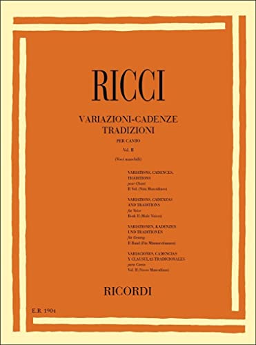 Variazioni - Cadenze Tradizioni per Canto Vol II von Ricordi