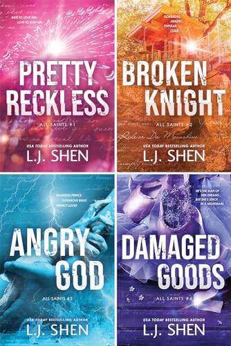 All Saints High Series 4 Books Set. Pretty Reckless, Broken Knight, Angry God, Damaged Goods
