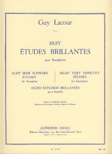 8 ETUDES BRILLANTES SAXOPHONE