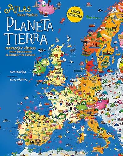 Atlas para niños. Planeta Tierra (Edición actualizada): Mapas y vídeos para descubrir el mundo y el espacio von Edicions Llibreria Universitària de Barcelona, SL