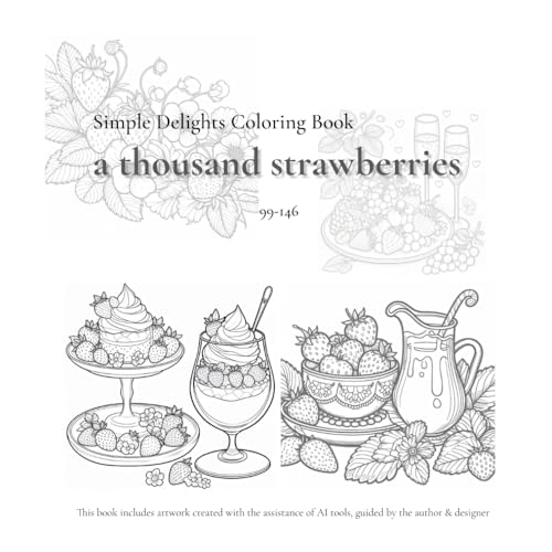 Simple Delights Coloring Book: a thousand strawberries 99-146 von Independently published
