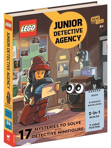 LEGO® Books: Junior Detective Agency (with detective minifigure, dog mini-build, 2-sided poster, play scene, evidence envelopes and LEGO elements) von Buster Books