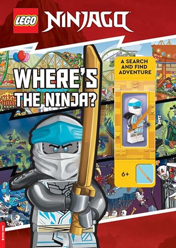 LEGO® NINJAGO®: Where’s the Ninja? A Search and Find Adventure (with Zane minifigure) (LEGO® Search and Find) von Buster Books