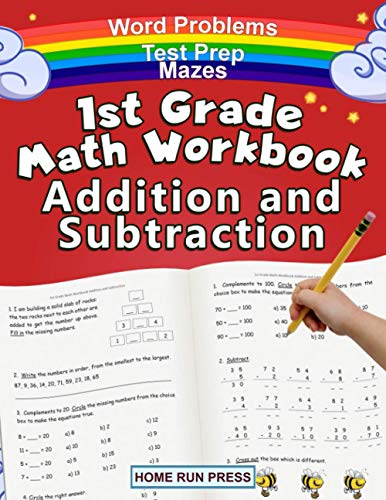 1st Grade Math Workbook Addition and Subtraction: Grade 1 Workbooks, Math Books for 1st Graders, Ages 4-8 von Home Run Press, LLC