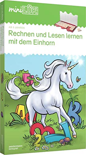 Georg-Westermann-Verlag miniLÜK-Set Zählen und Lesen Lernen mit dem Einhorn: Vorschule/1. Klasse - Mathematik, Deutsch (miniLÜK-Sets: Kasten + Übungsheft/e)