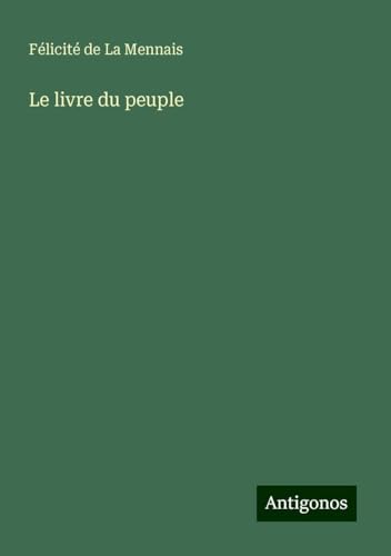 Le livre du peuple von Antigonos Verlag