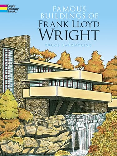 Famous Buildings of Frank Lloyd Wright (Dover American History Coloring Books)