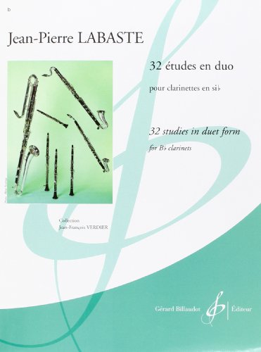 32 Etudes en Duos pour clarinettes en si bémol von BILLAUDOT