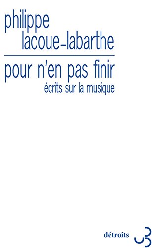Pour n'en pas finir: Écrits sur la musique