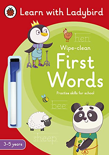 First Words: A Learn with Ladybird Wipe-Clean Activity Book 3-5 years: Ideal for home learning (EYFS)