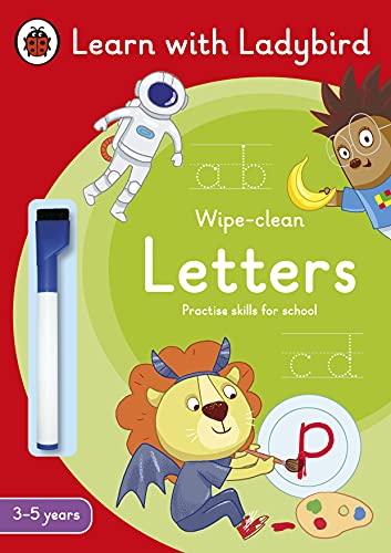 Letters: A Learn with Ladybird Wipe-Clean Activity Book 3-5 years: Ideal for home learning (EYFS) von Ladybird