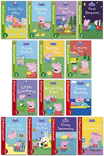 Peppa Pig Read It Yourself with Ladybird 14 Books Children Collection Set for Level 1 and 2 Peppa Pig Read It Yourself with Ladybird 14 Books Children Collection Set for Level 1 and 2