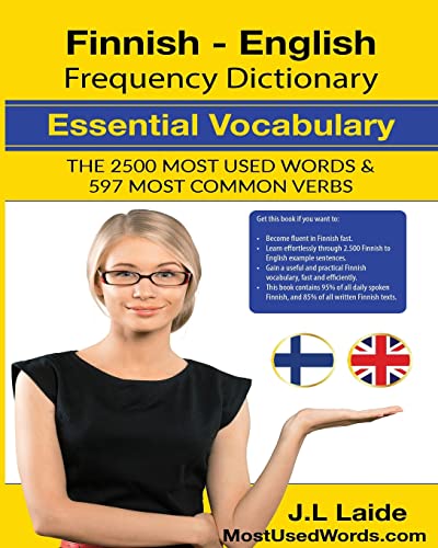 Finnish English Frequency Dictionary - Essential Vocabulary: 2500 Most Used Words & 597 Most Common Verbs von CREATESPACE